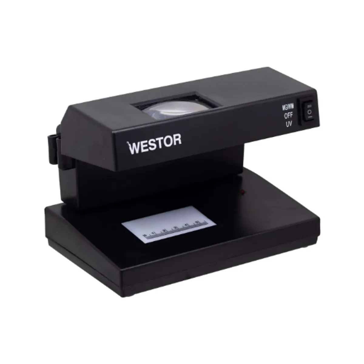 WESTOR - Detector de Billetes Falsos Luz UV + Lupa WT-2148 WESTOR