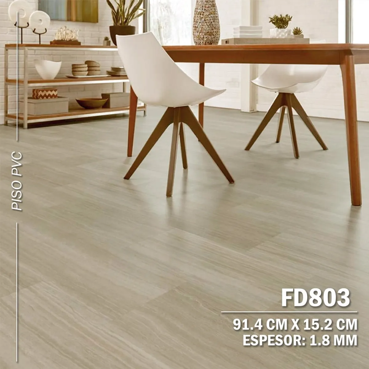 DECOKASA - Piso Vinilico PVC Autoadhesivo 3D 5m2 - FD803