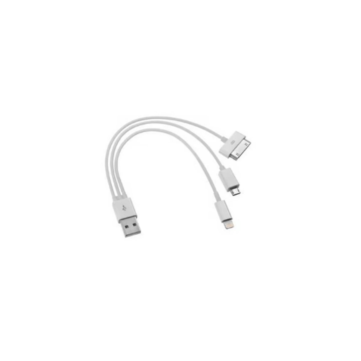 GENERICO - Cable usb con 3 conexiones micro usb v8/iphone4/5/6/7