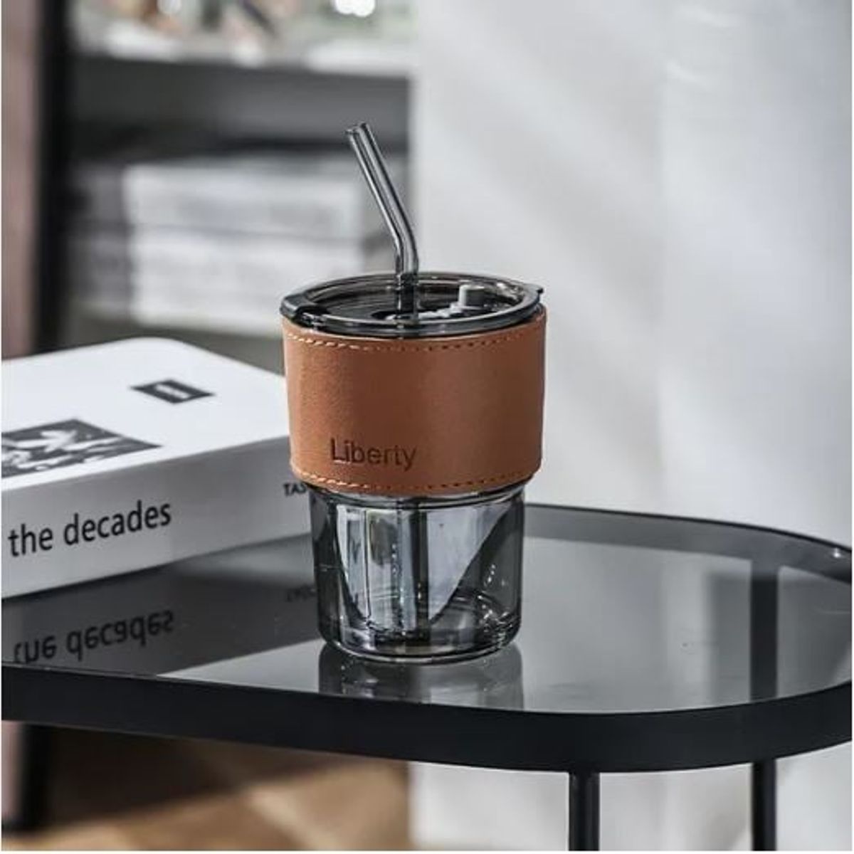 LIBERTY - Vaso Premium de Vidrio para Infusion Ahumado