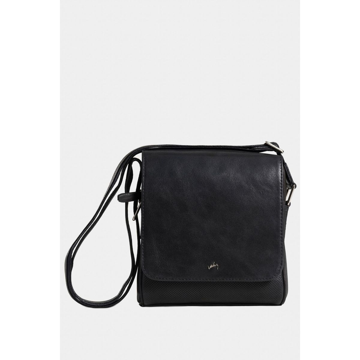 VELEZ - Vélez Manos Libres Remin 2 De Cuero Hombre Grabado Negro