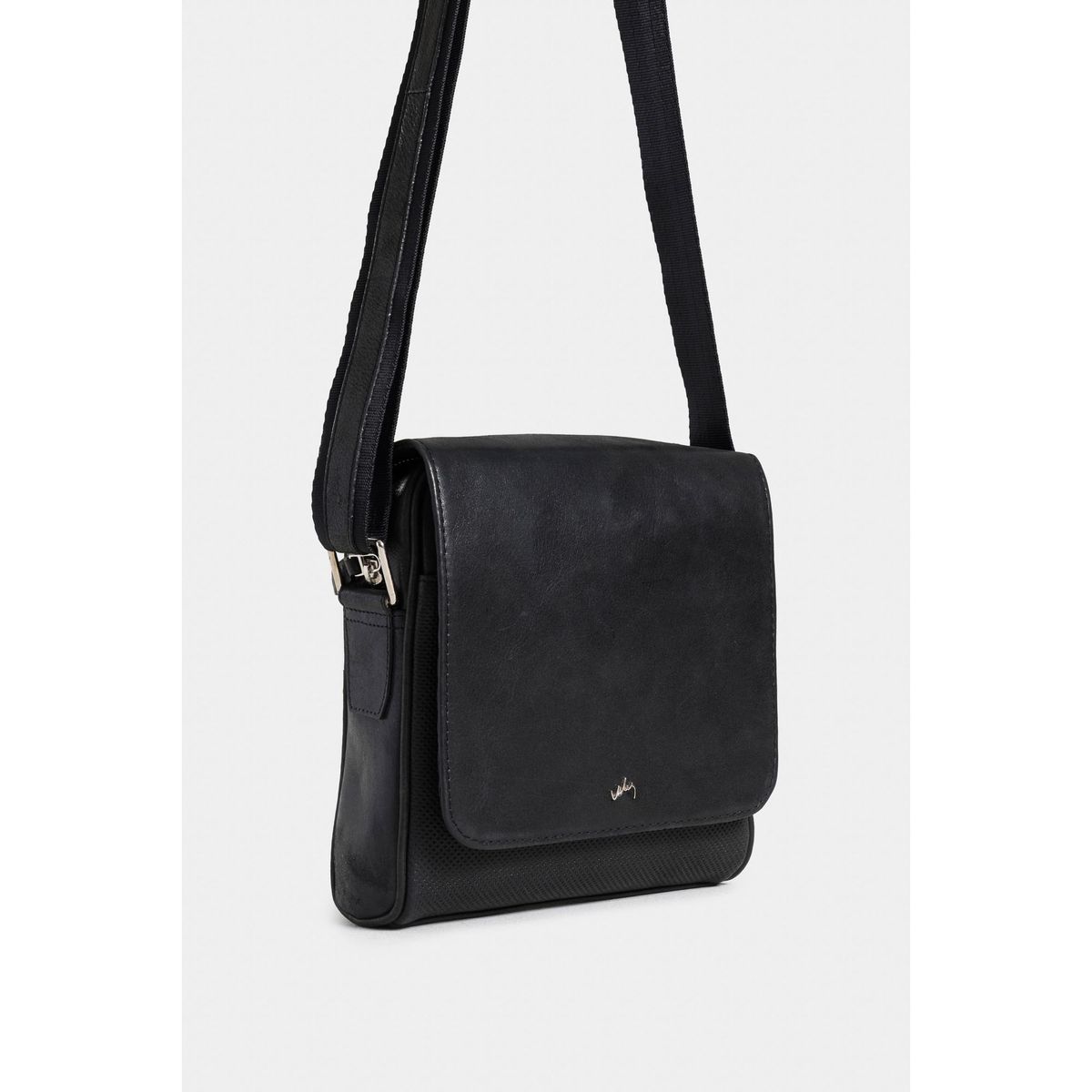 VELEZ - Vélez Manos Libres Remin 2 De Cuero Hombre Grabado Negro