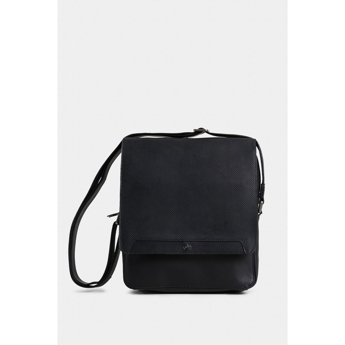 VELEZ - Vélez Manos Libres Creta 3 De Cuero Hombre Grabado Negro