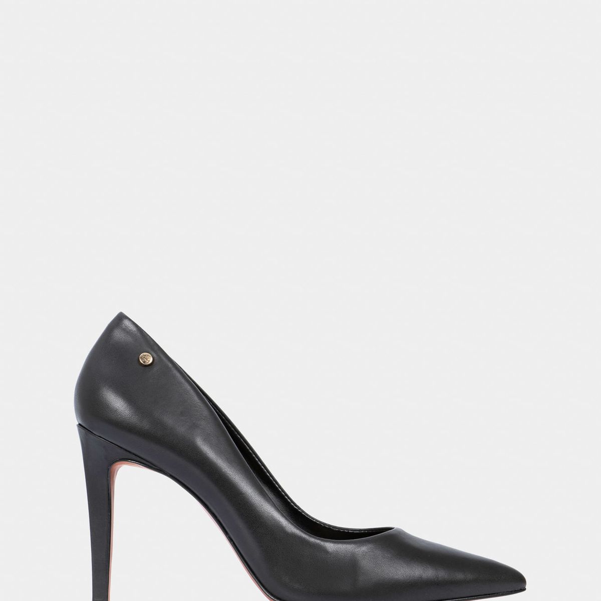 VELEZ - Vélez Tacones Cerrados De Cuero Liso Negro