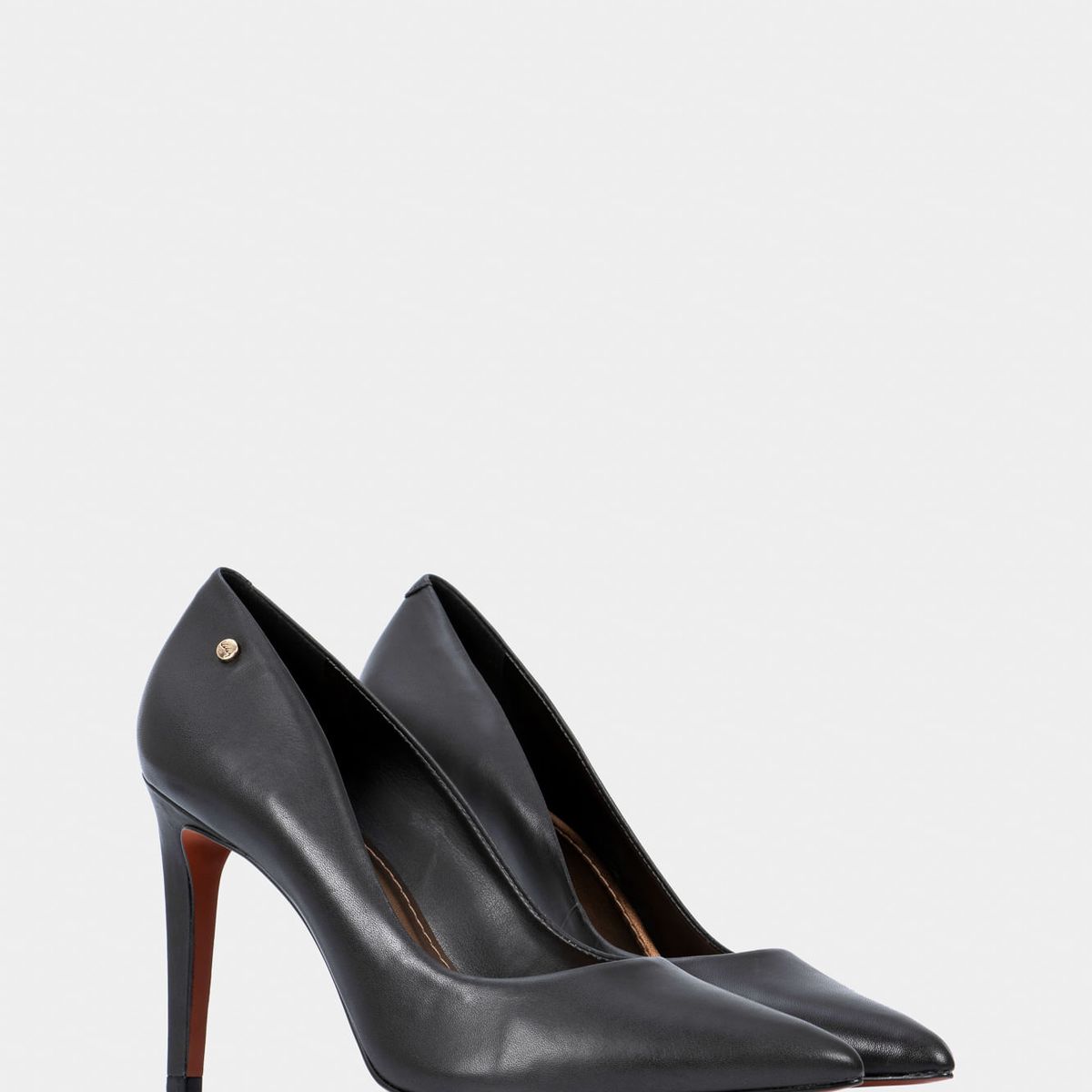 VELEZ - Vélez Tacones Cerrados De Cuero Liso Negro