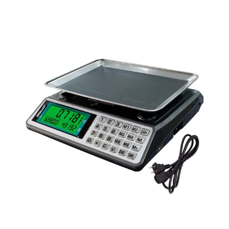 OPALUX - Balanza Digital Recargable 40Kg OP-989C OPALUX