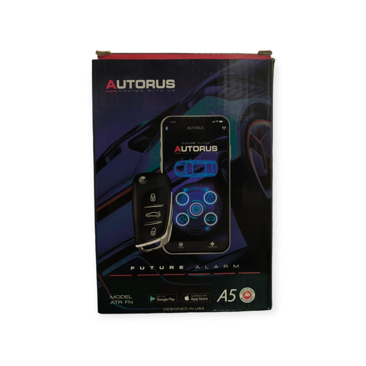 GENERICO - Alarma Con Llave Flip Toyota Con Aplicativo Bluetooth