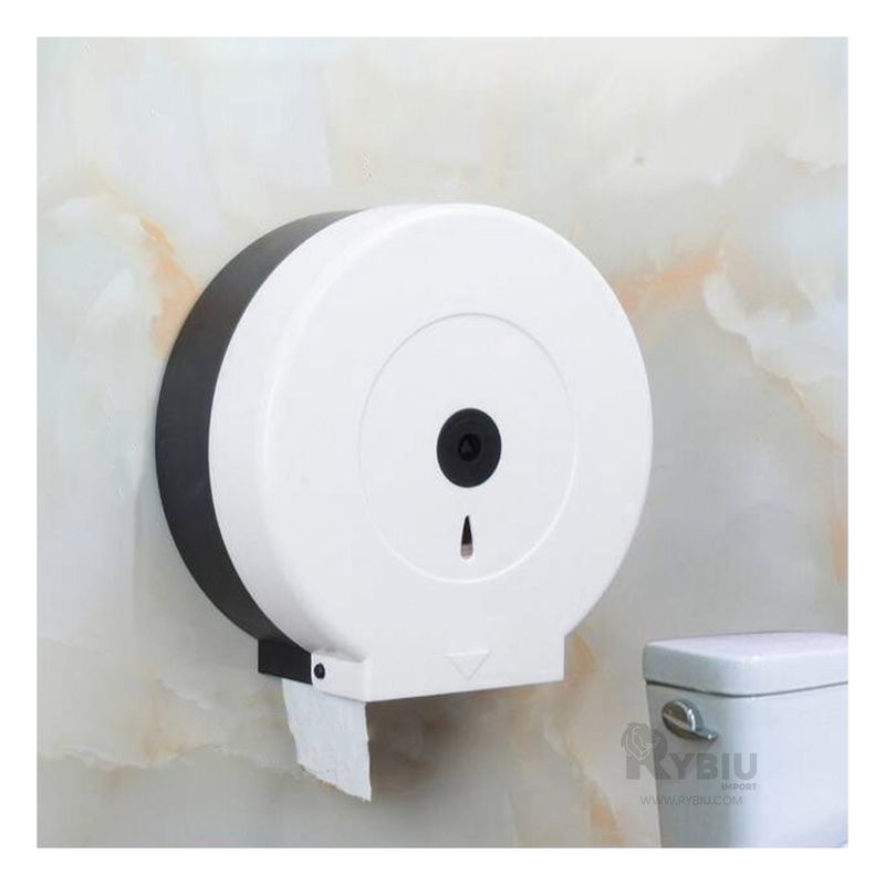 RYBIU IMPORT - Dispensador de Rollo Sanitario en Blanco Y+Papel de Regalo