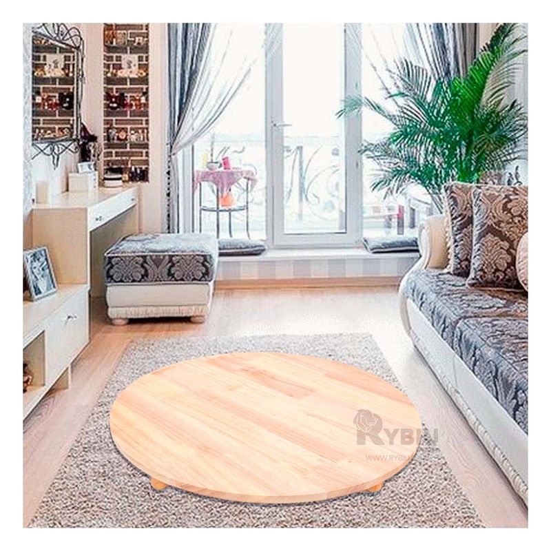 RYBIU IMPORT - Base Circular de Madera con Patitas de 44cm