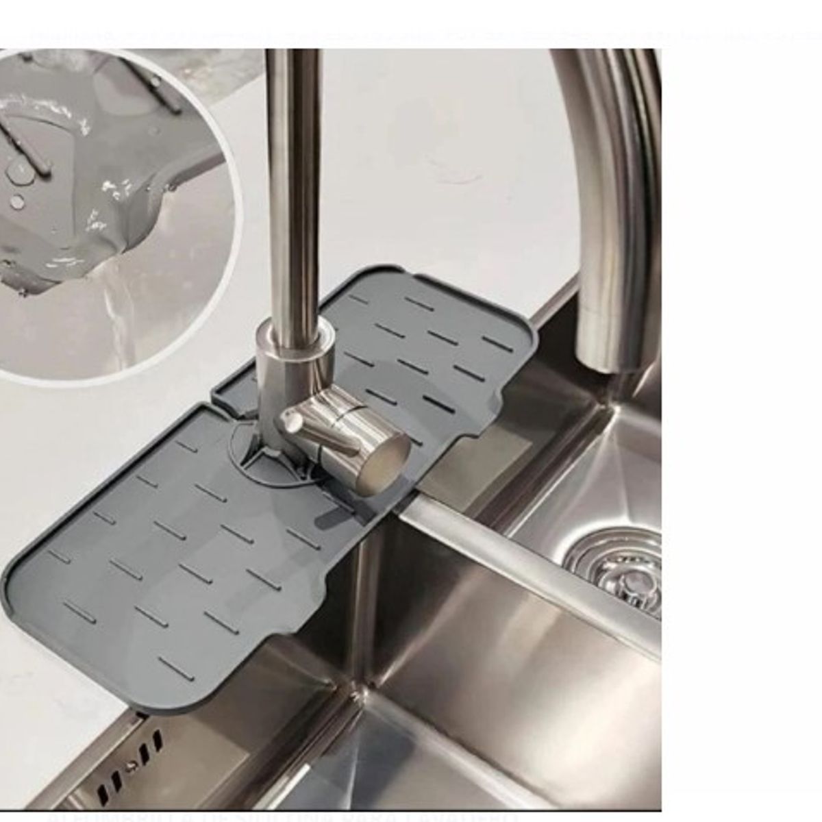 GENERICO - Tapete o bandeja de Silicona para fregadero cocina