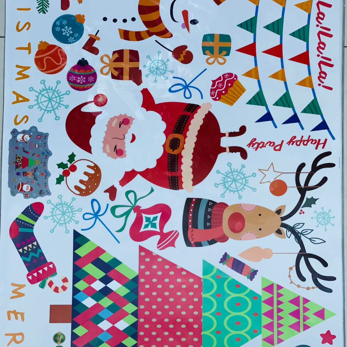 GENERICO - PEGATINA NAVIDEÑA - DECORA TUS VENTANAS