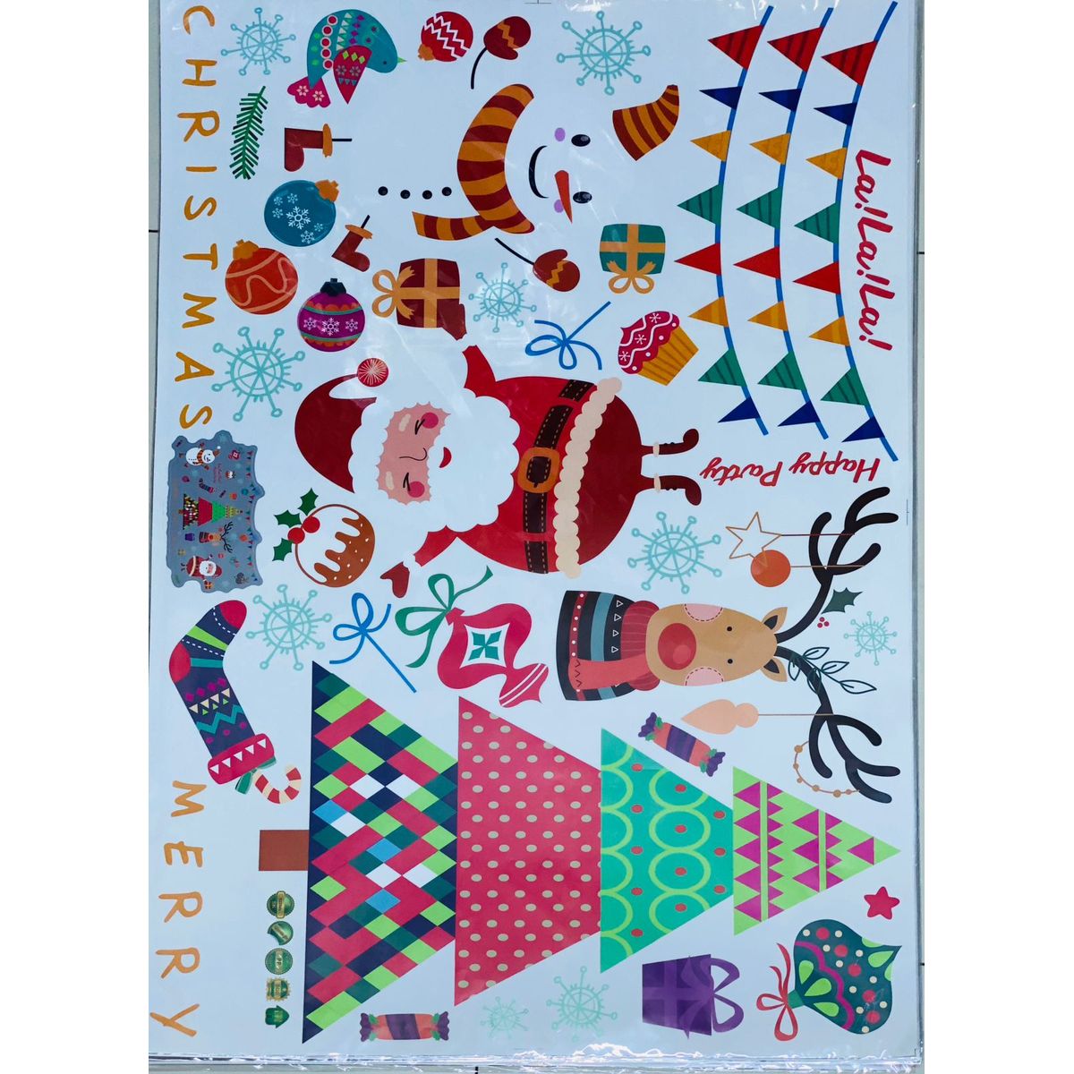 GENERICO - PEGATINA NAVIDEÑA - DECORA TUS VENTANAS