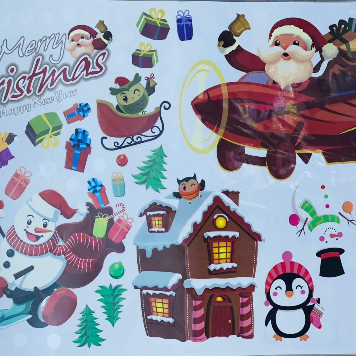 GENERICO - PEGATINA NAVIDEÑA - DECORA TUS VENTANAS