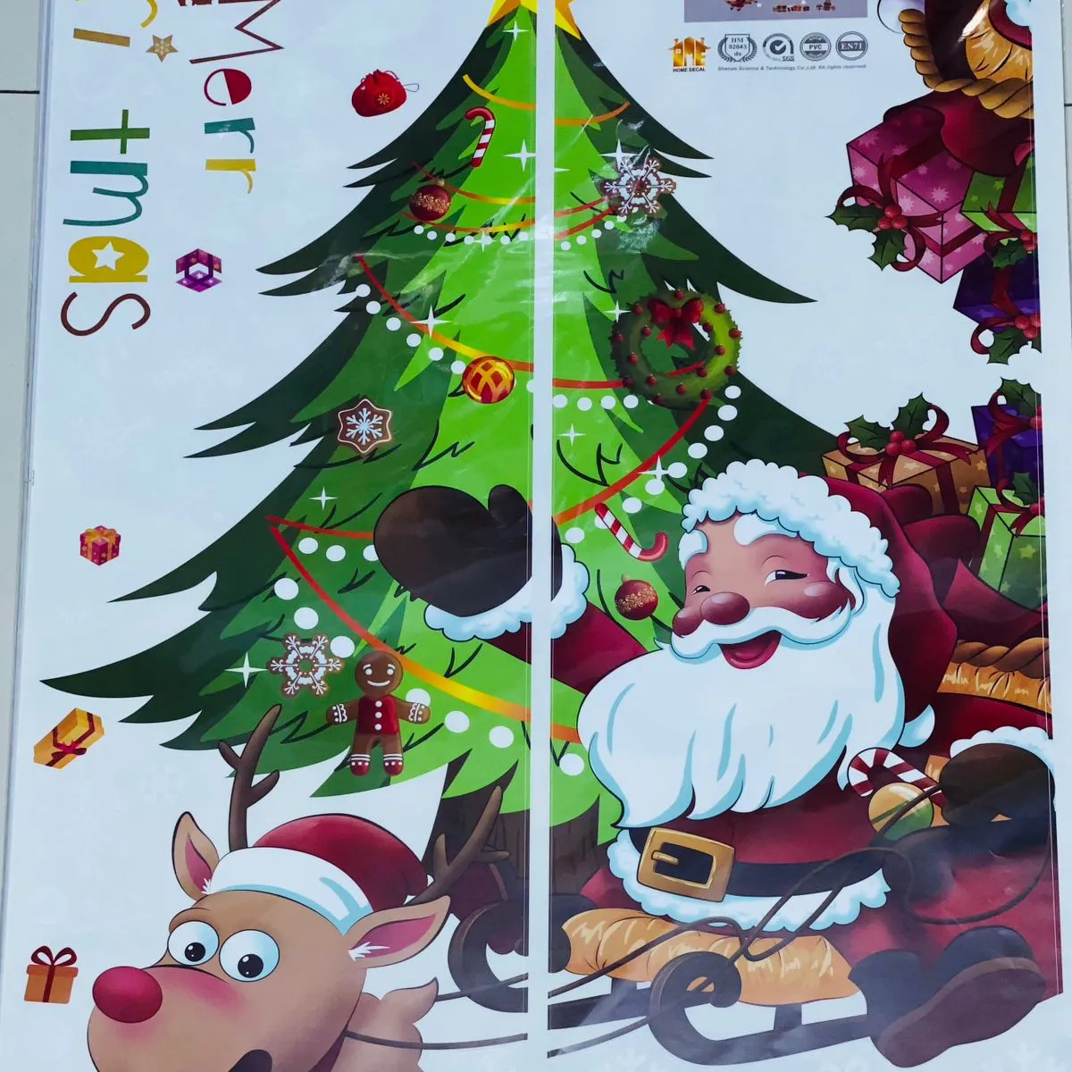 GENERICO - PEGATINA NAVIDEÑA - DECORA TUS VENTANAS