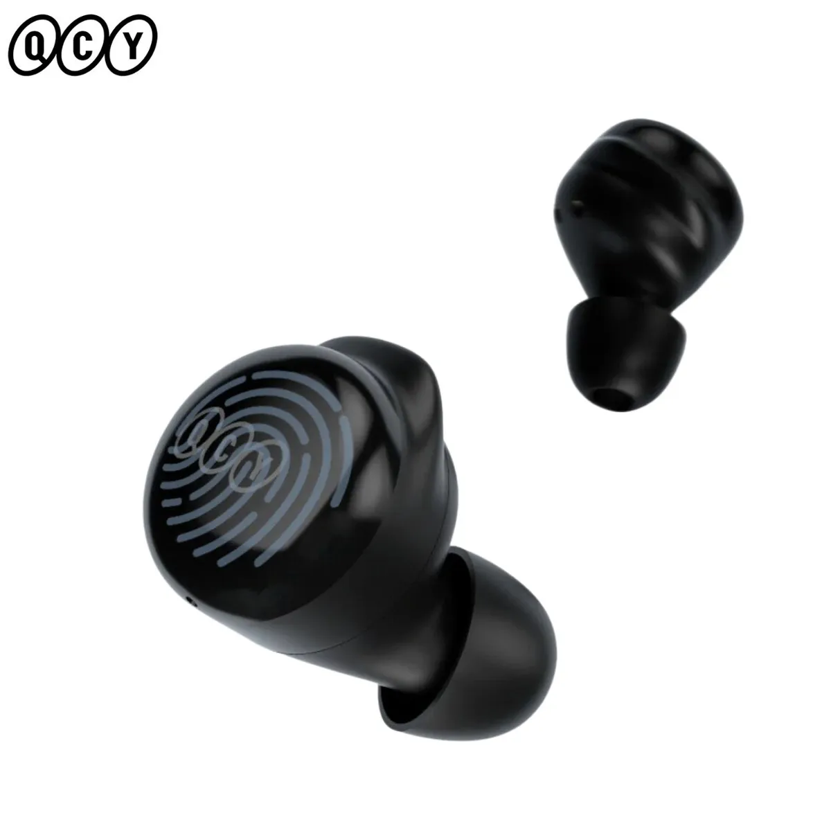 QCY - Audífono inalámbrico QCY T17 bluetooth Negro 26h