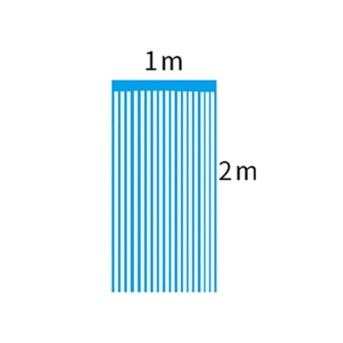 GENERICO - Pack de Cortinas metálicas Doradas x 2 unidades - 1m x 2m