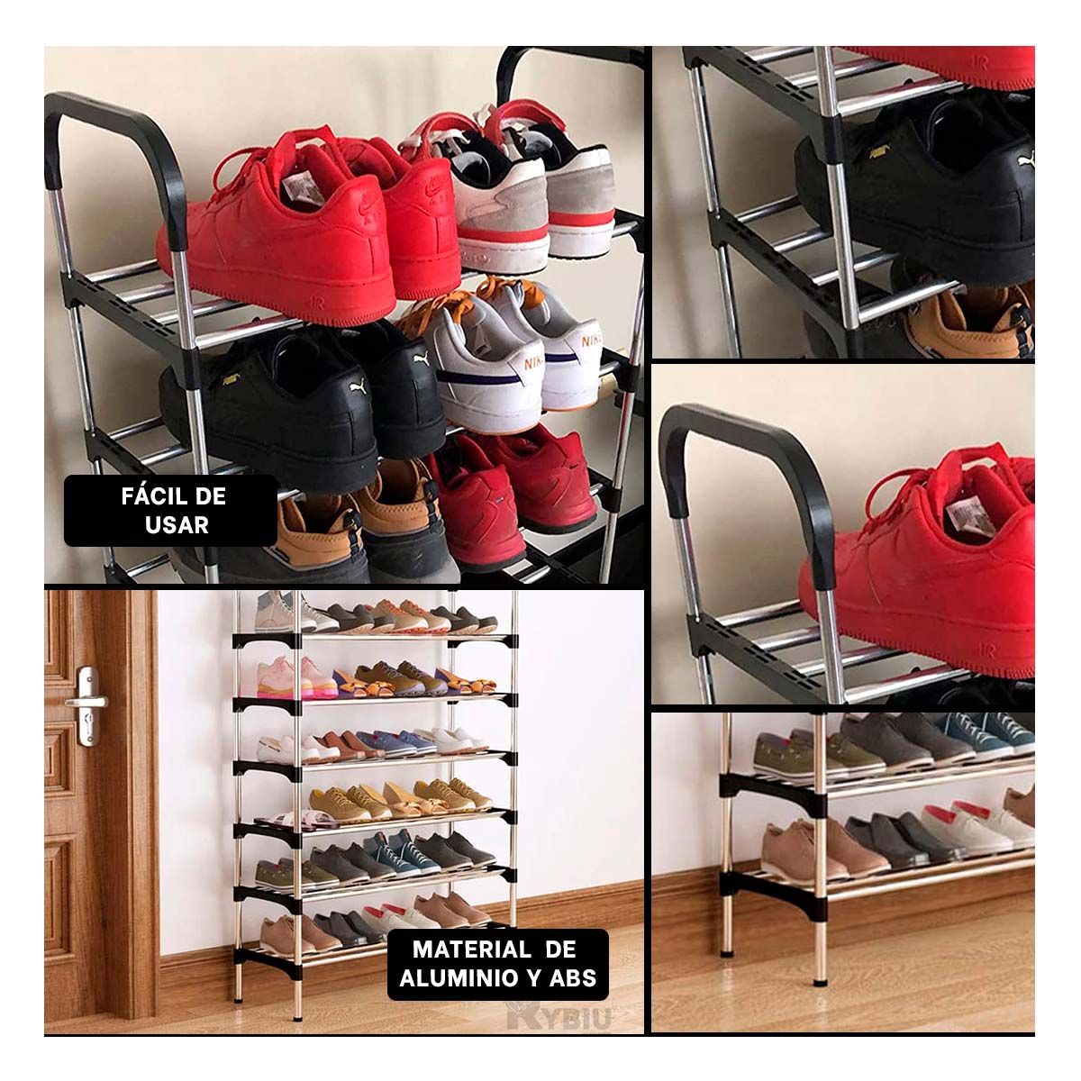 GENERICO - Soporte para Balerinas en Negro Y+Regalo Ligas para Peinar