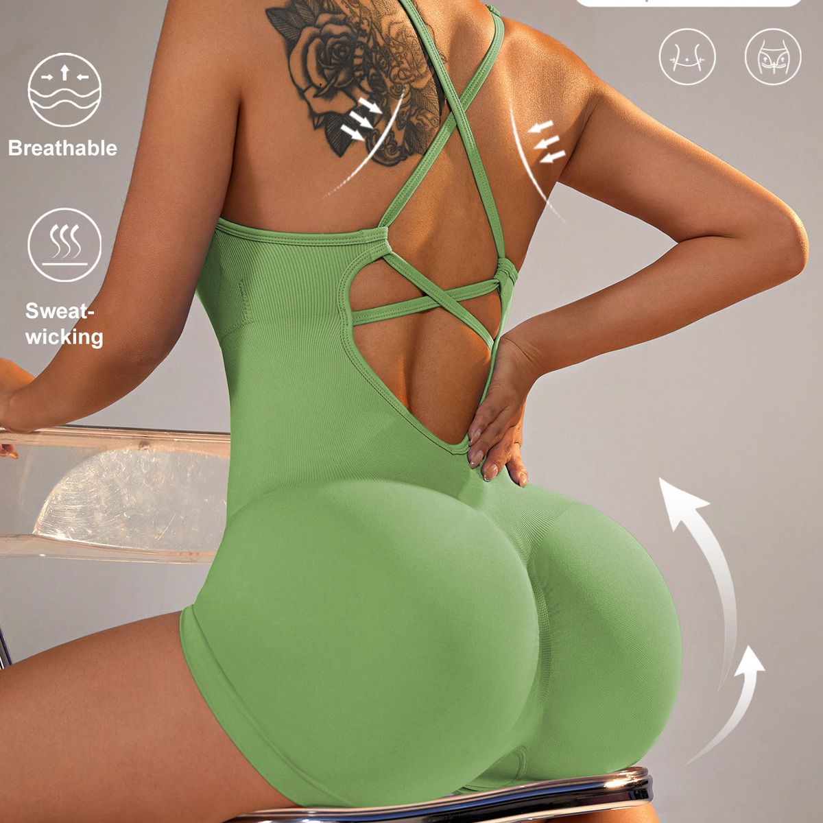 GENERICO - ENTERIZO DEPORTIVO GYM VERDE