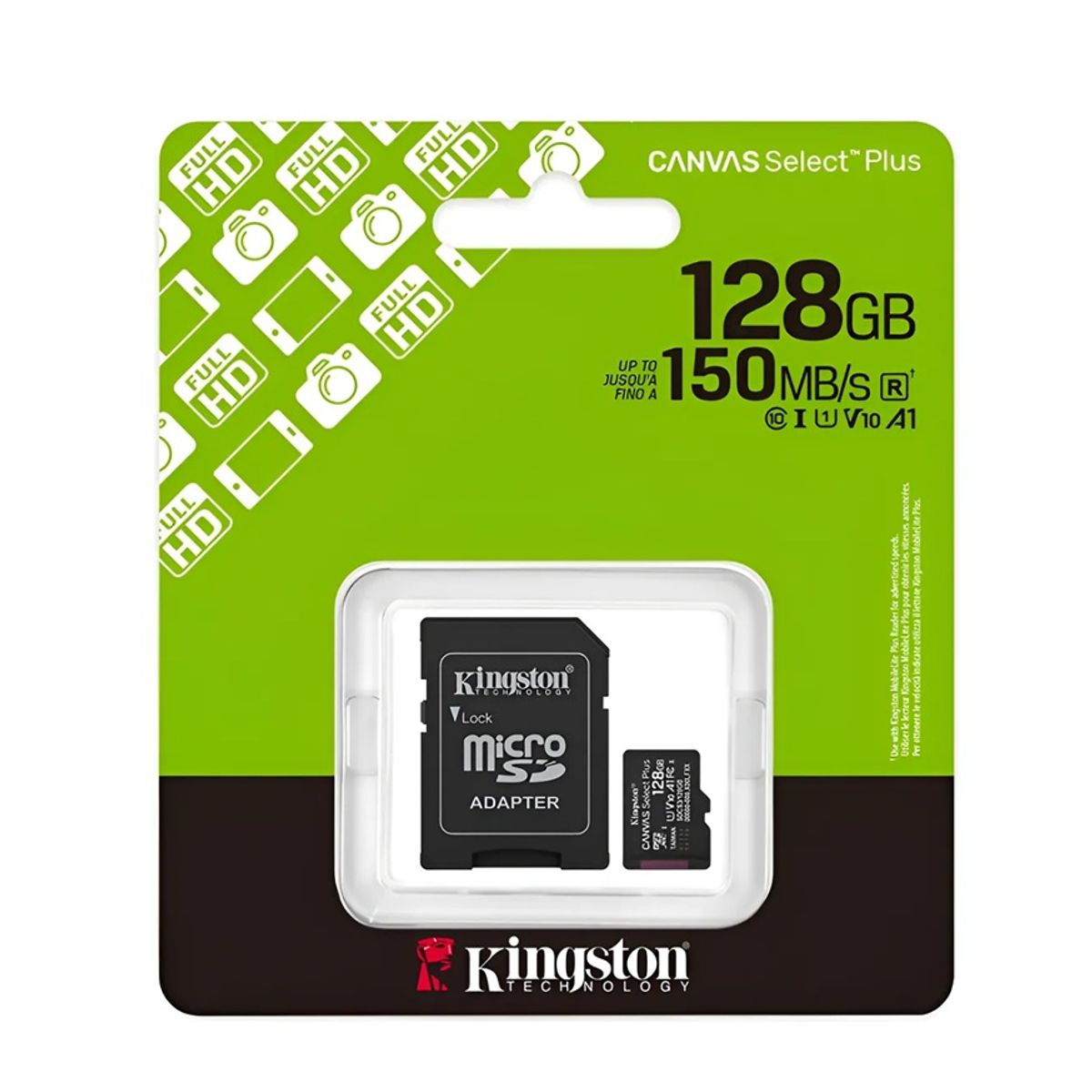 KINGSTON - Memoria Micro SD Kingston 128GB Plus 150MBS