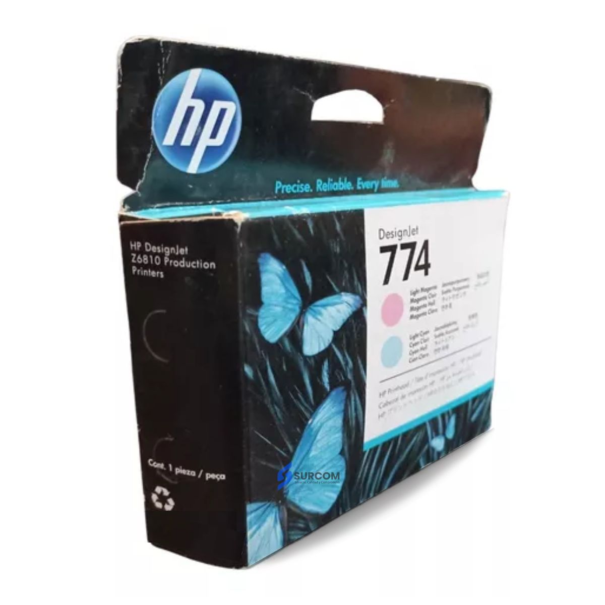 HP - Cabezal HP 774 LT Magenta Cyan P2V98A