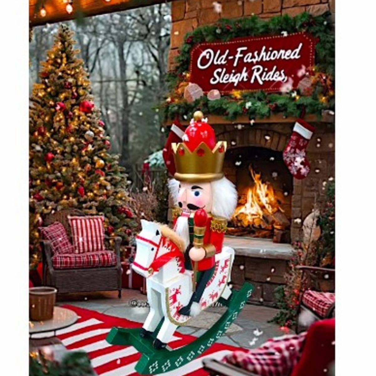 GENERICO - CASCANUEZ DE MADERA DE 31 CM MODELO SOLDADO CALIDAD