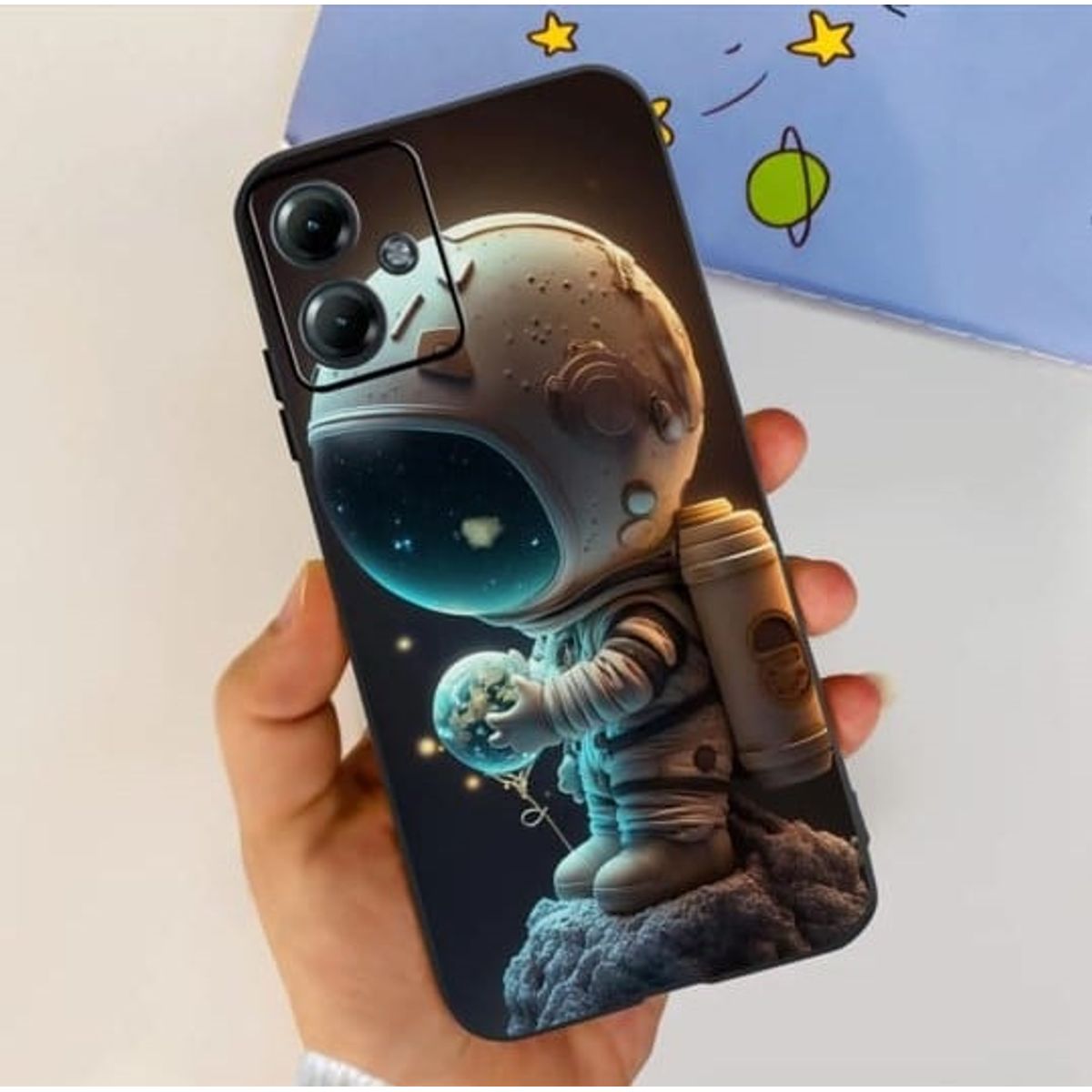 GENERICO - Case Moto g34 5g - Astronauta con la Tierra