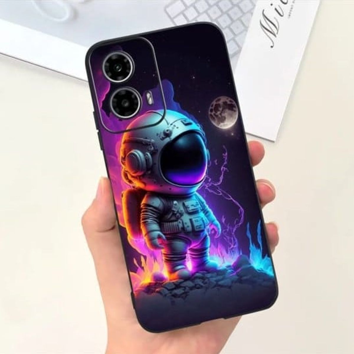 GENERICO - Case Moto g34 5g - Astronauta en el Espacio