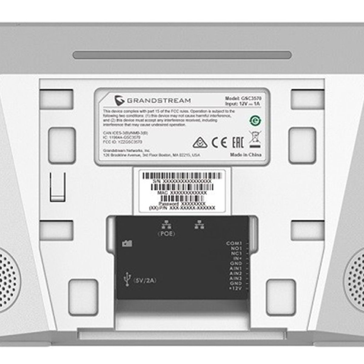 GRANDSTREAM - Grandstream GSC3570 Monitor IP 7″ Touch SIP PoE WiFi Dual-Band - Control de Acceso