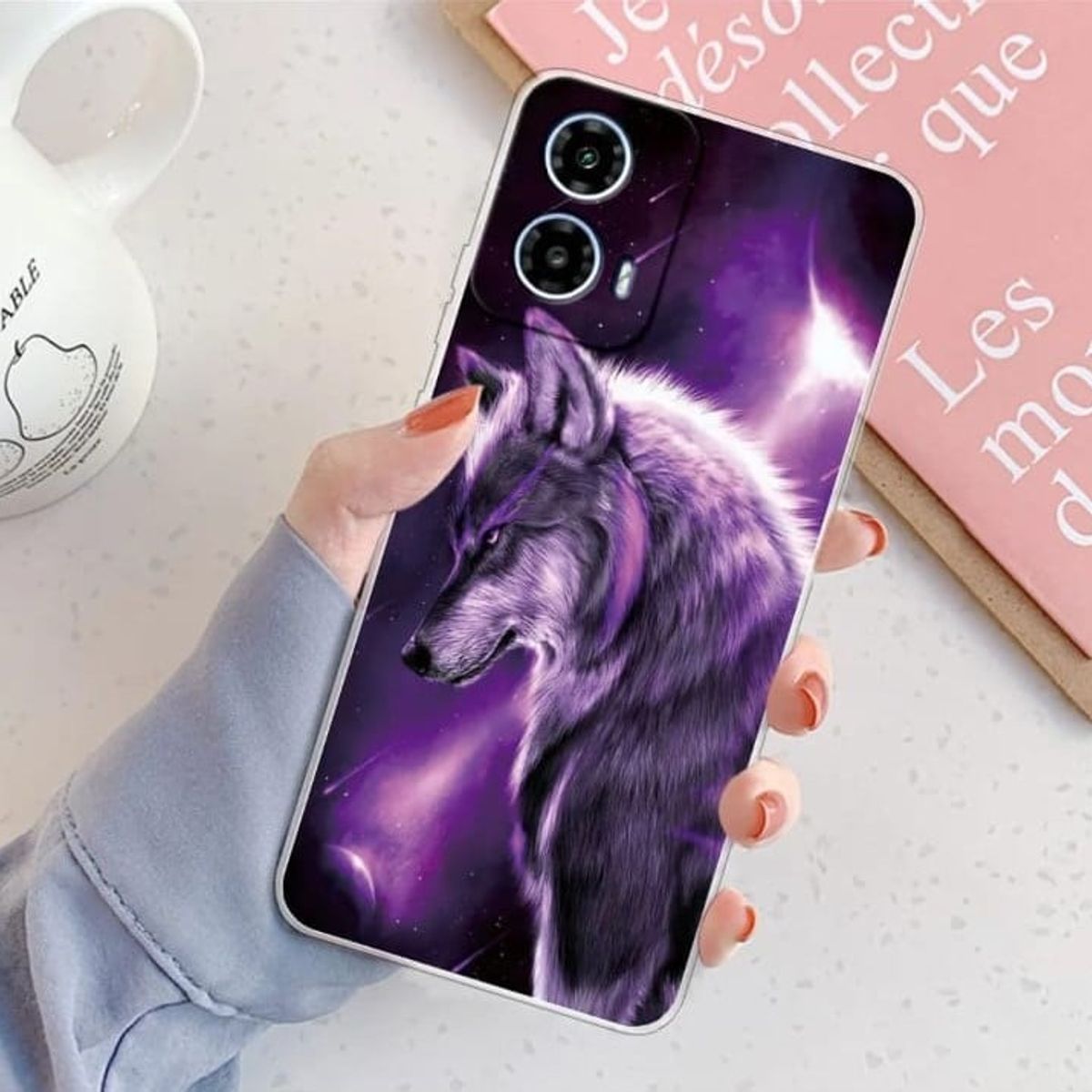 GENERICO - Case Moto g34 5g - Lobo astral