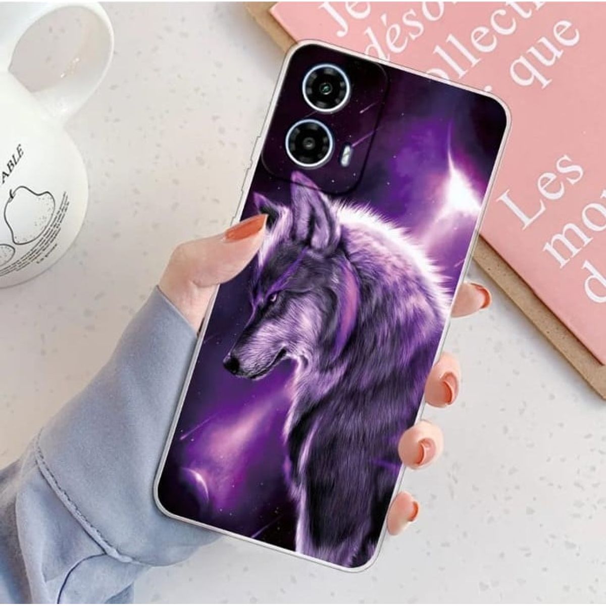 GENERICO - Case Moto g34 5g - Lobo astral