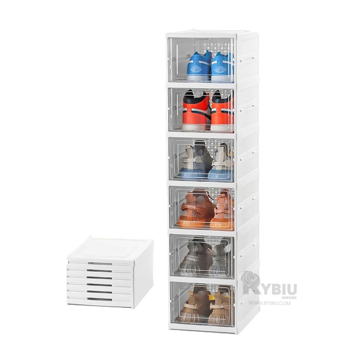 GENERICO - Organizador Ideal para Zapatos Color Blanco Y+Gift Stickers