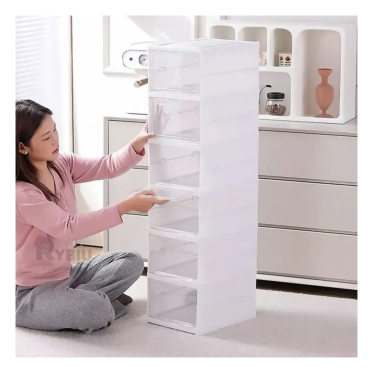 GENERICO - Organizador Ideal para Zapatos Color Blanco Y+Gift Stickers