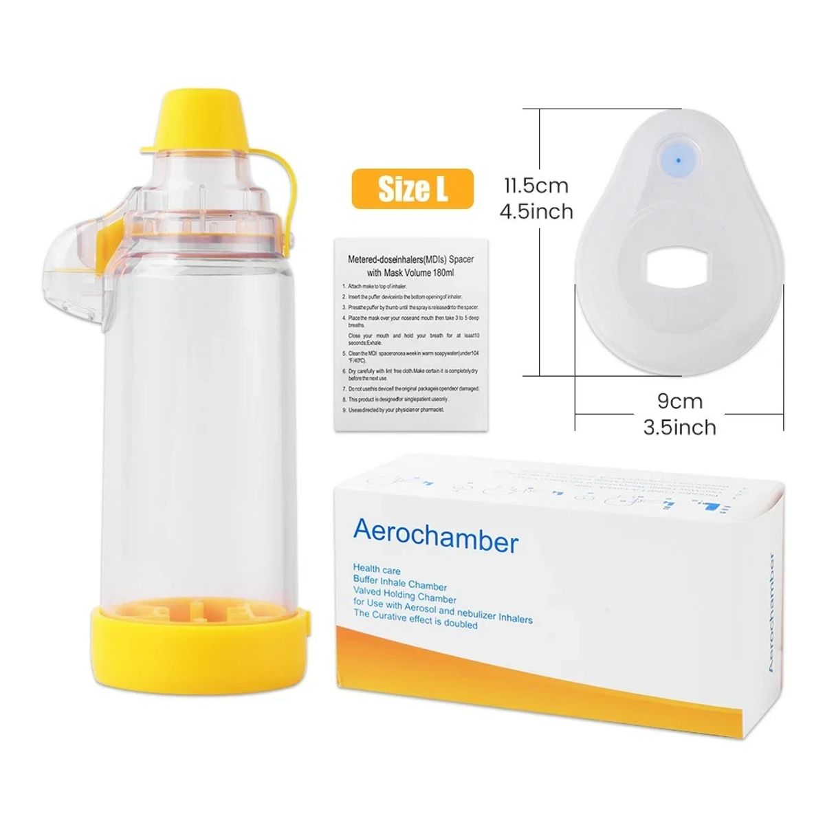 GENERICO - Nebulizador Pediatrico Aerochamber talla L