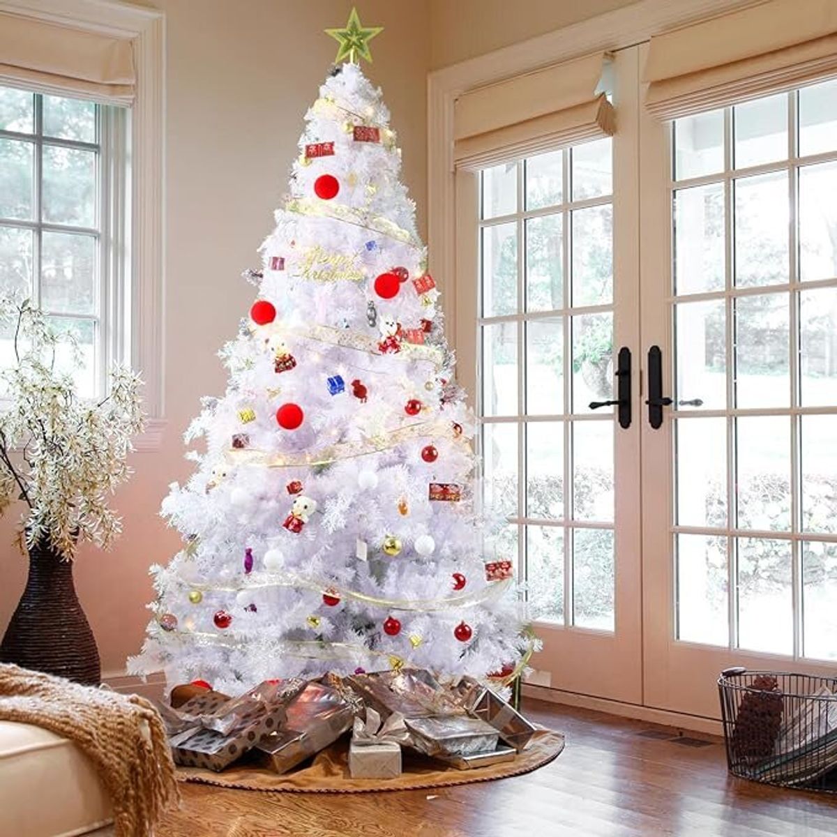 GENERICO - ARBOL NAVIDEÑO DE 180MTS NEVADO BLANCO