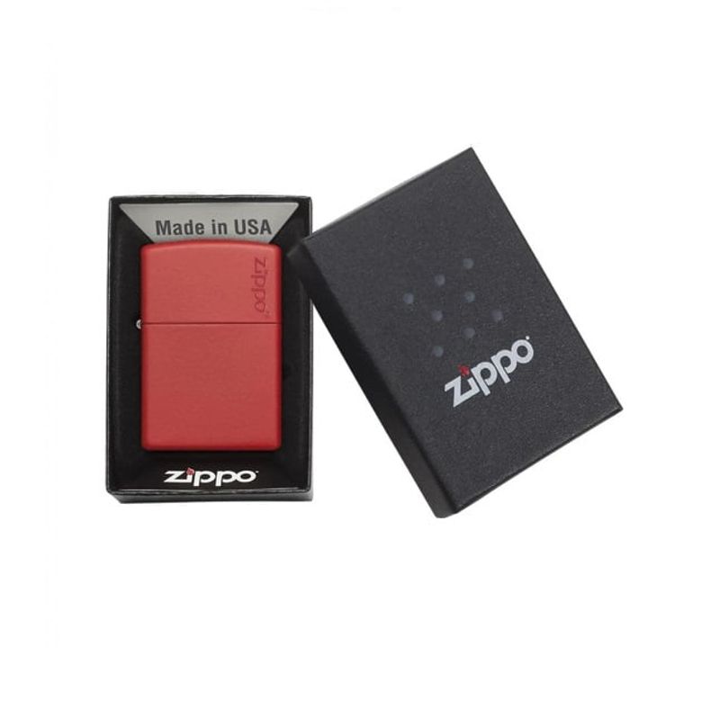 ZIPPO - Encendedor ZIPPO Classic Red Matte Encendedor ZIPPO Logo 233ZL