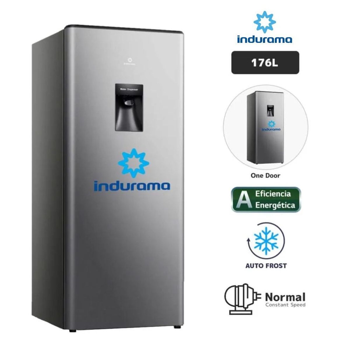 INDURAMA - Refrigeradora INDURAMA 176L Autofrost RI-289D Croma