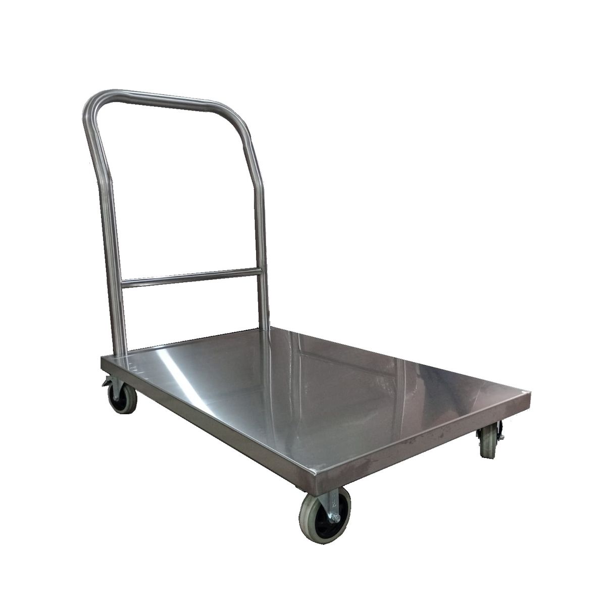 GENERICO - Coche de Plataforma Industrial en acero inoxidable 600 kg