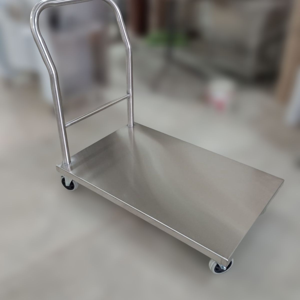 GENERICO - Coche de Plataforma Industrial en acero inoxidable 600 kg