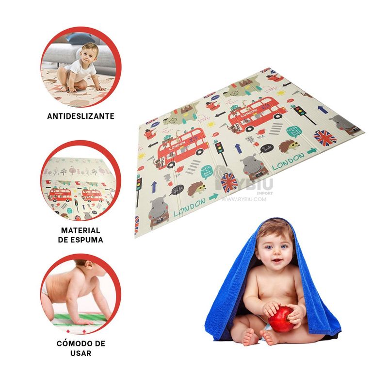 RYBIU IMPORT - Tapete de Casa en Color Multicolor Y+Ligas de Regalo