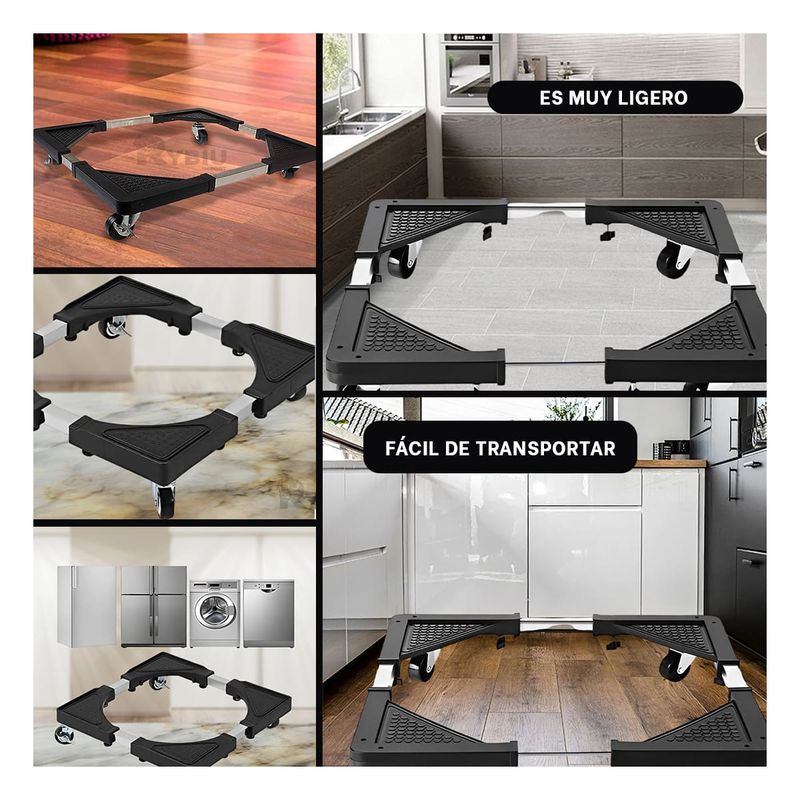 RYBIU IMPORT - Soporte Minimalista de Cocina Negro Y+Gift Stickers