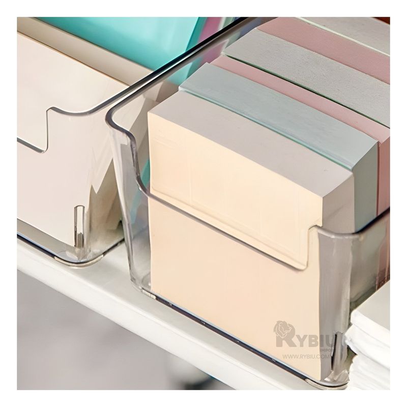 RYBIU IMPORT - Clasificador Sofisticado en Transparente Y+Gift MiniAgenda