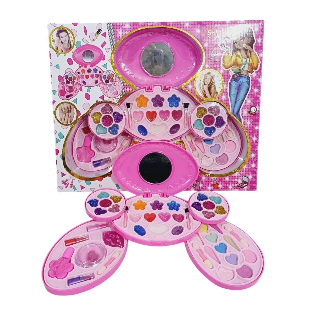 GENERICO - Juguete De Maquillaje Real Para Niñas Kit Completo