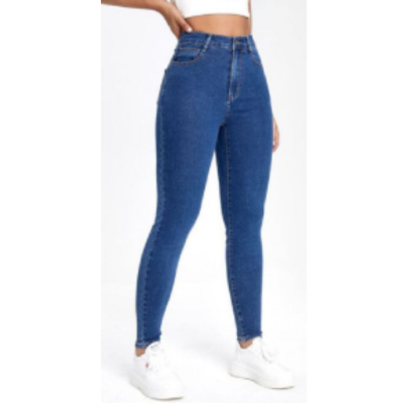 El Norteño Skinny Stretch Denim Pants In Dark Blue 126635