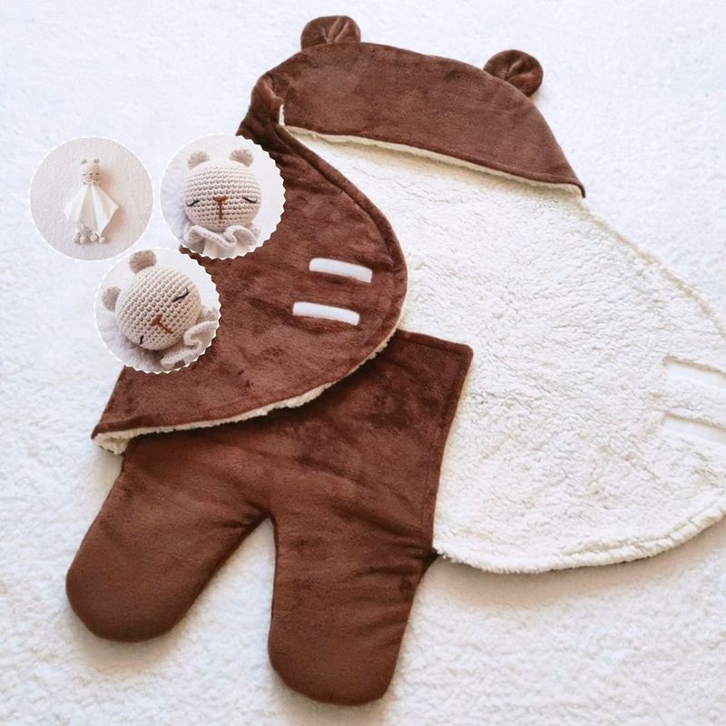BE CRAFTY - Set Regalo Bebé Sleeping de Dormir + Manta de Apego de Oso