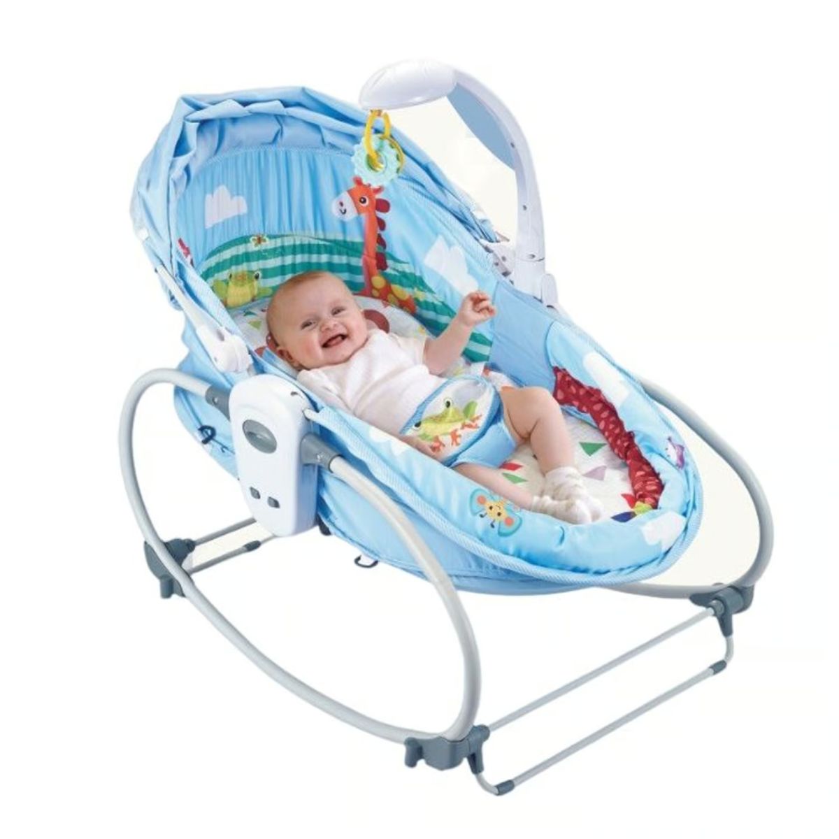 GENERICO - Mecedora Multifuncional con Vibraciones Relajantes Azul