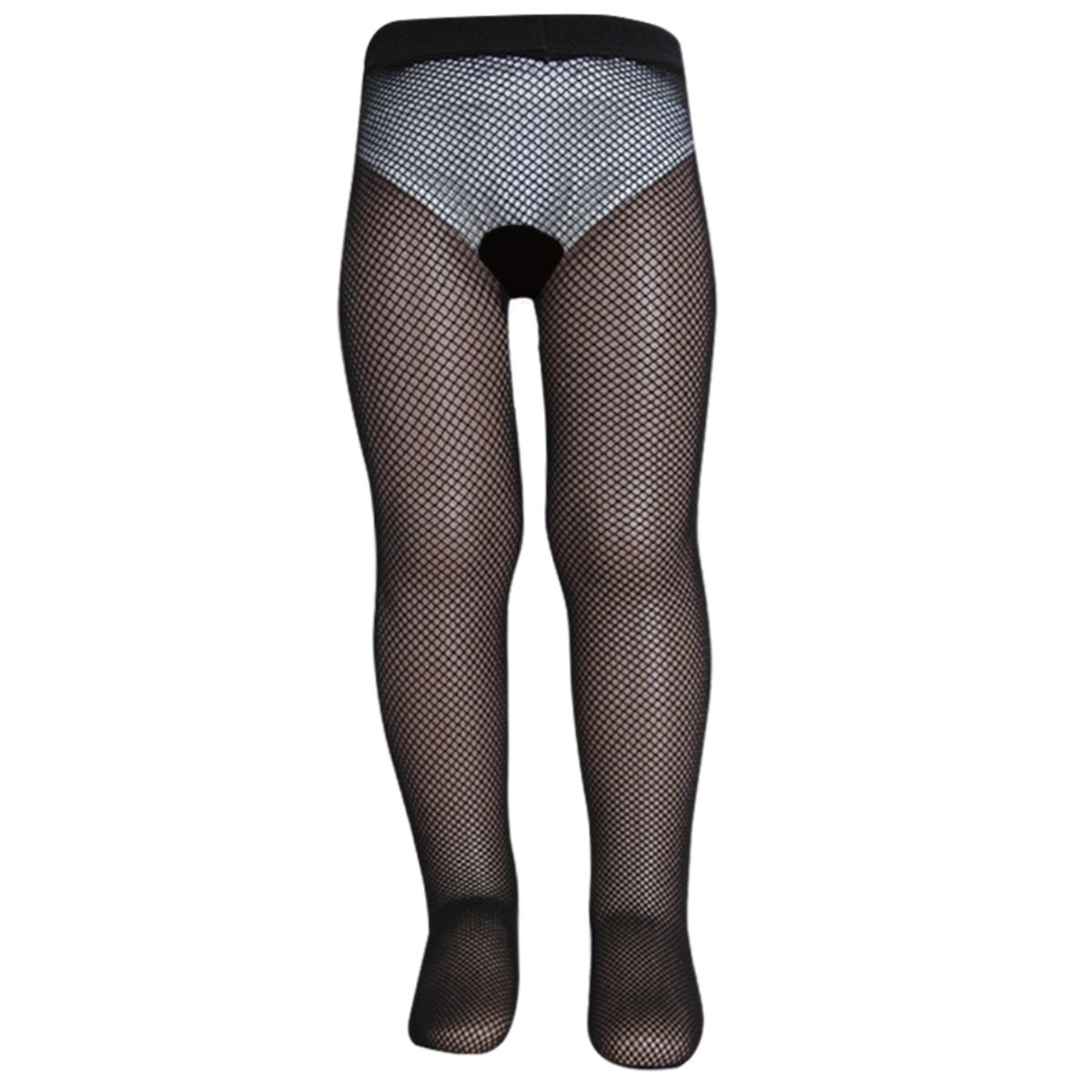 GENERICO - Panty Media Negra De Malla Niñas