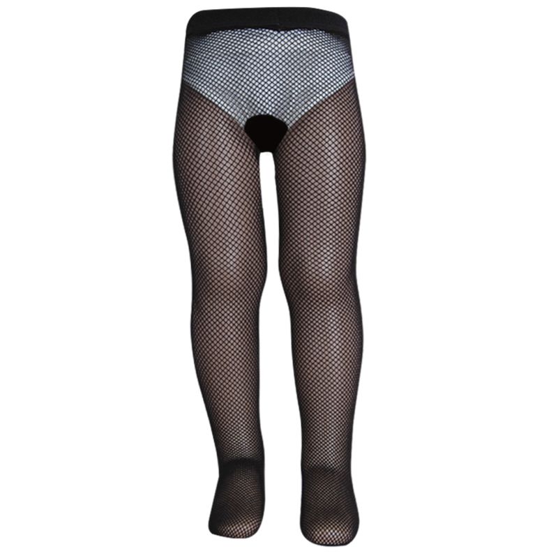 GENERICO - Panty Media Negra De Malla Niñas