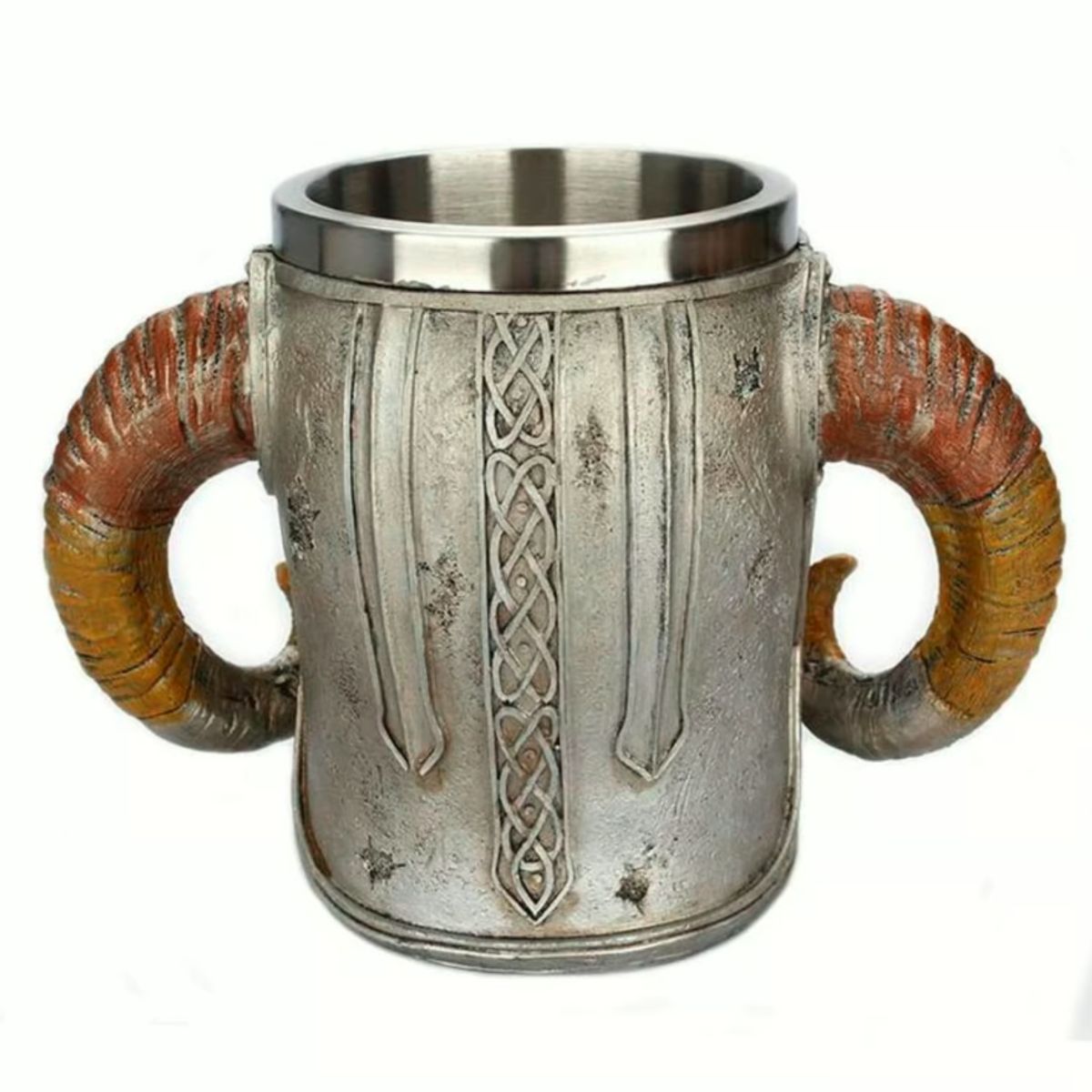 GENERICO - Taza Calavera Vikinga Medieval Esqueleto