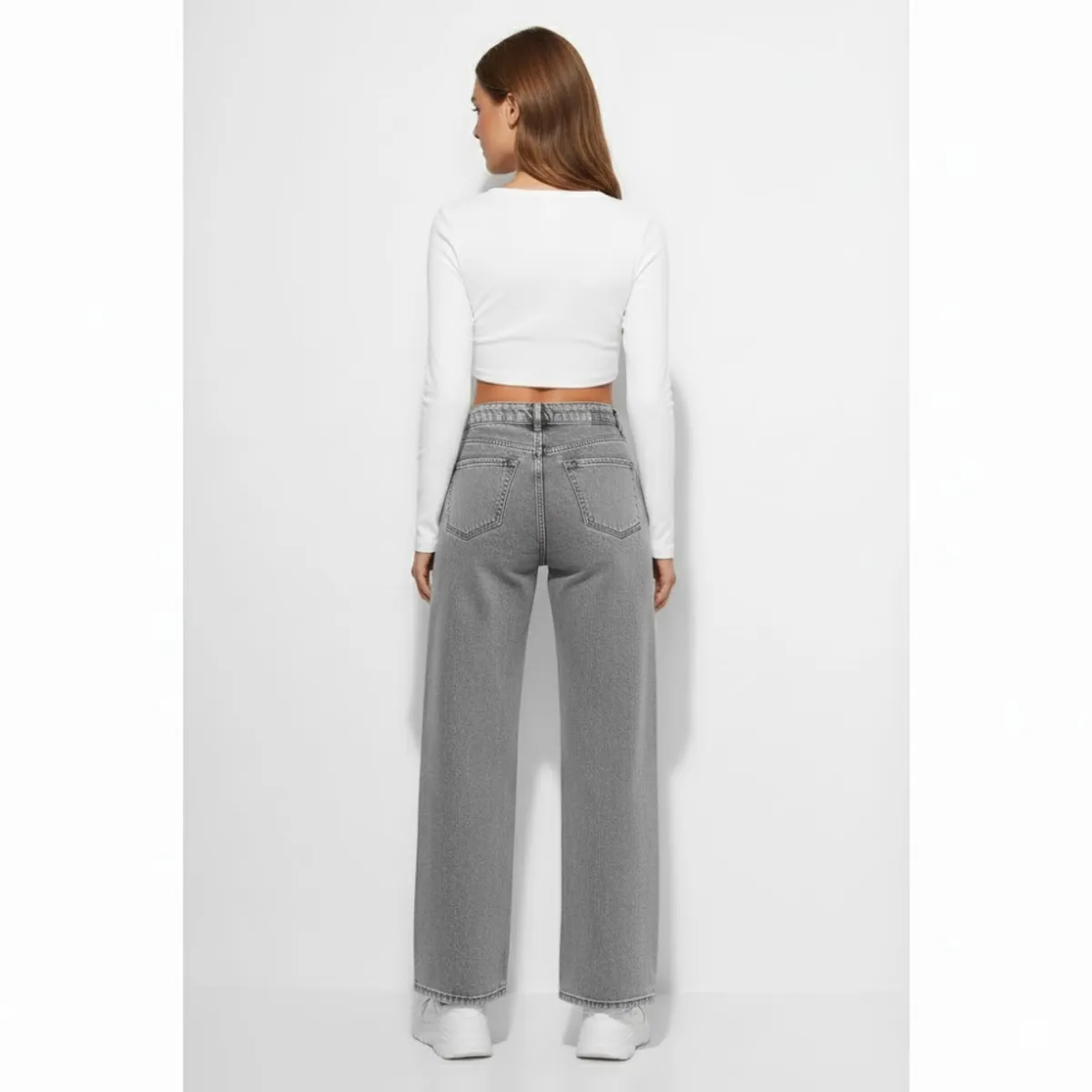 GENERICO - Pantalon Jean Wide Leg - Jean Rigido