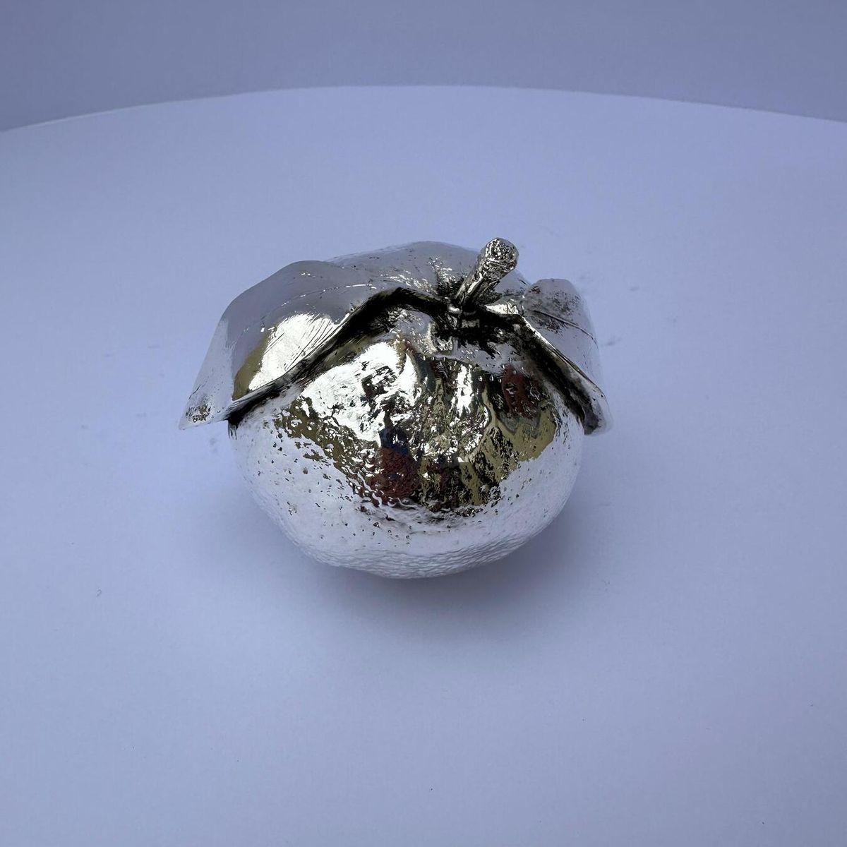 PERU - Adorno, decorativo de fruta mandarina en plaque 7 x 7 cm